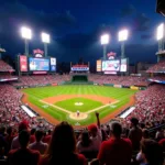 Minor League Baseball Stadium Filled with Fans