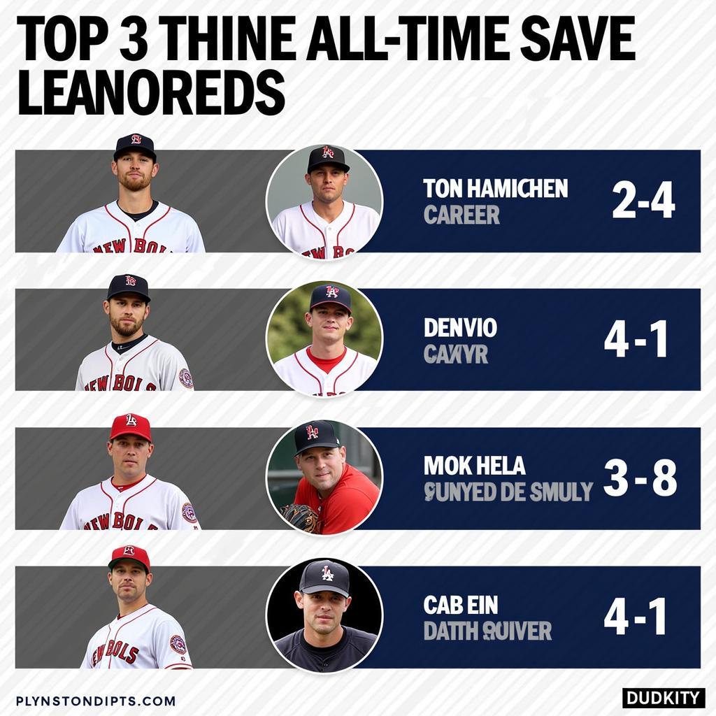 Top three MLB all-time saves leaders