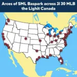 Map of MLB Ballparks