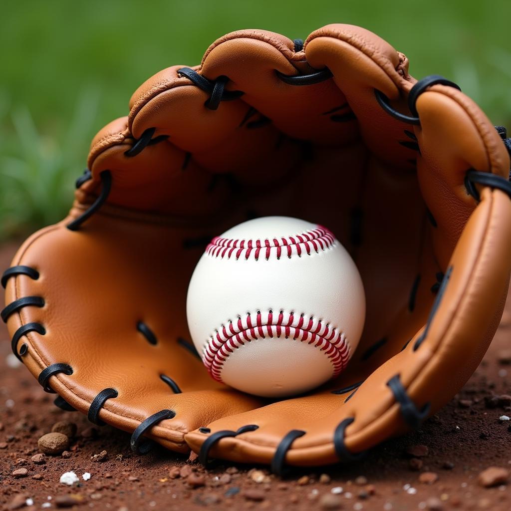 Essential MLB Baseball Gear: Glove and Ball