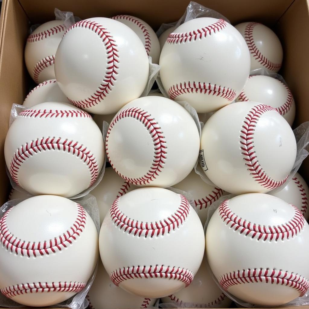 MLB Baseballs Prepared for Shipment