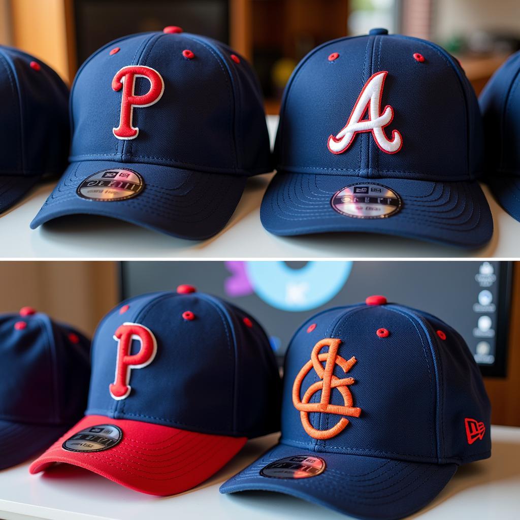 MLB Color Variations on Merchandise and Digital Screens