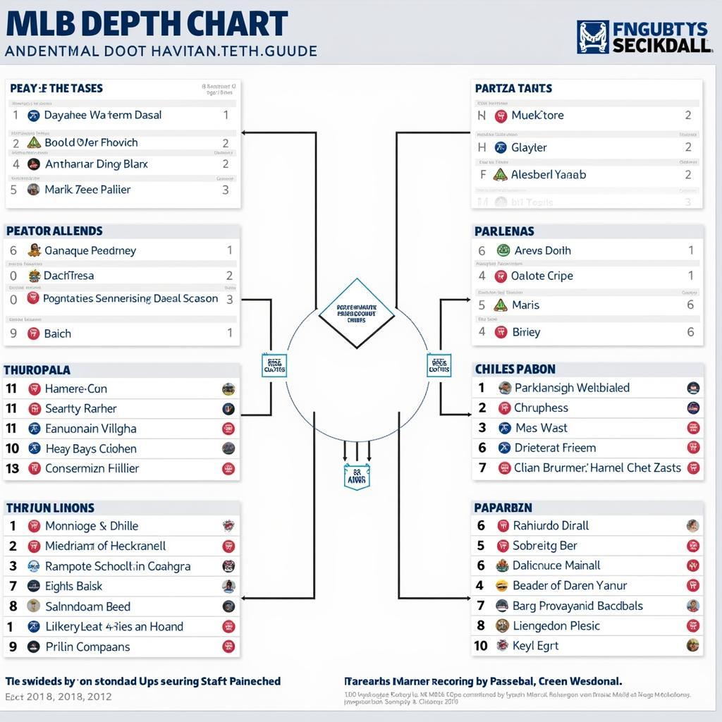 Example of an MLB Depth Chart