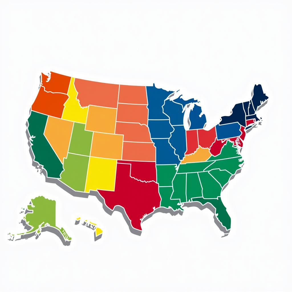 Map of MLB Divisions