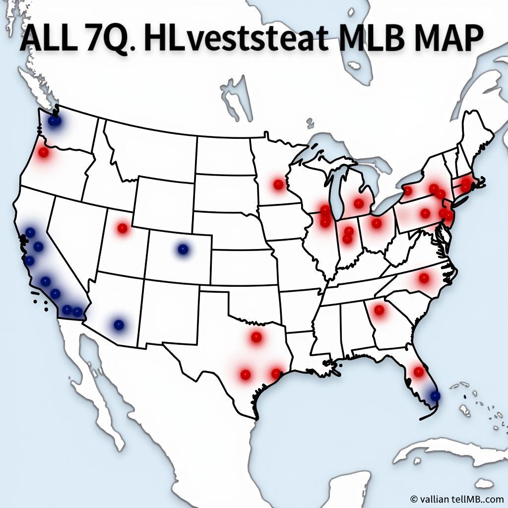 MLB Divisions Map