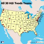 Map of MLB Divisions