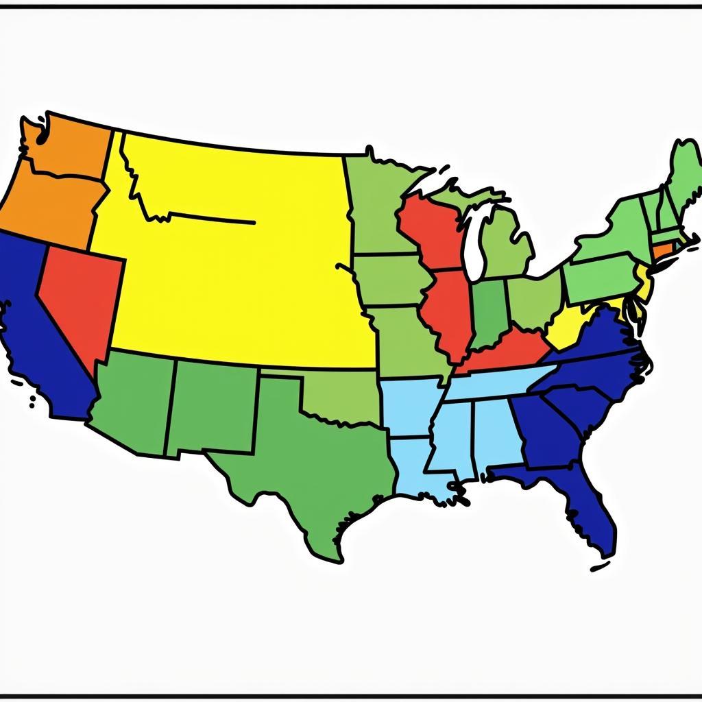 MLB Divisions Map