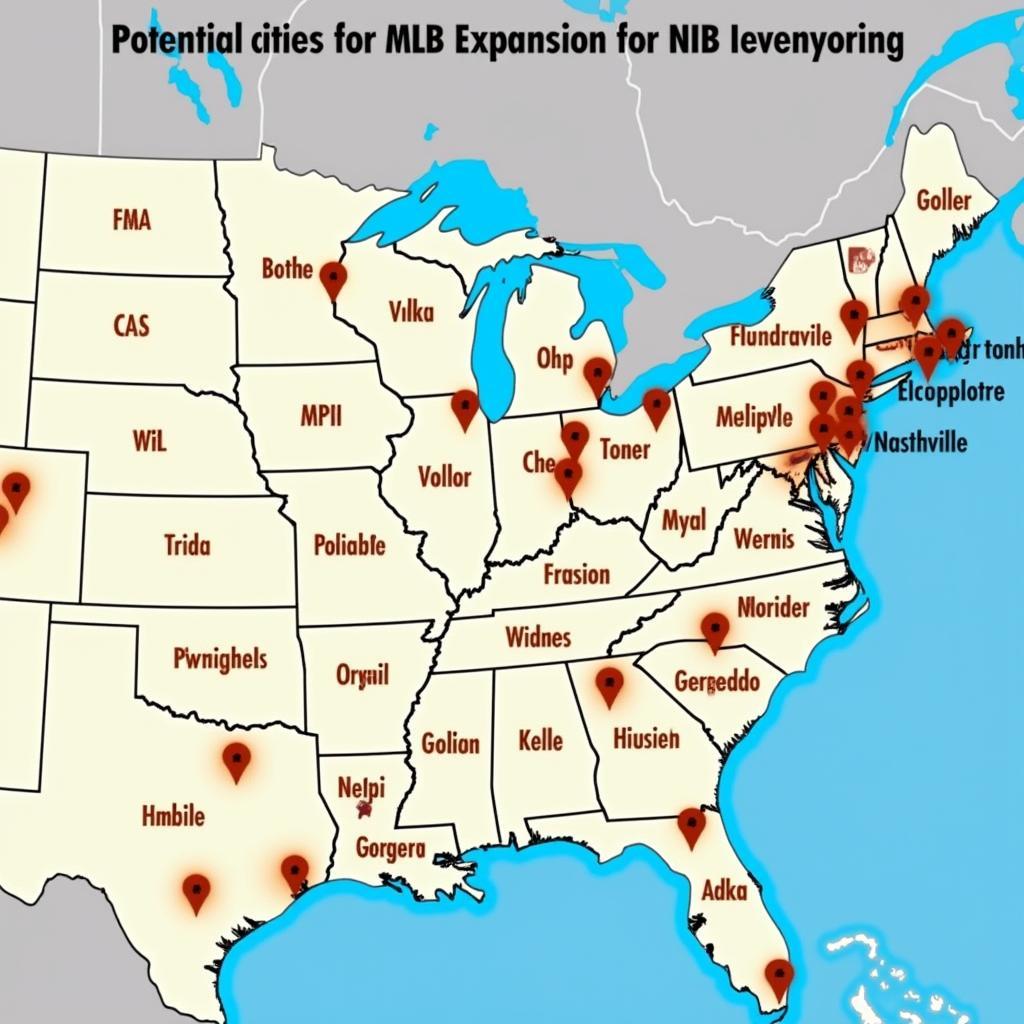 Potential MLB Expansion Map