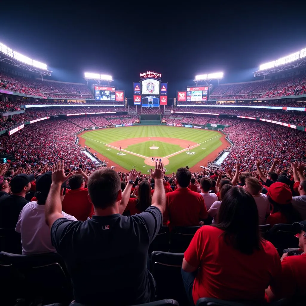 MLB Fans Celebrating