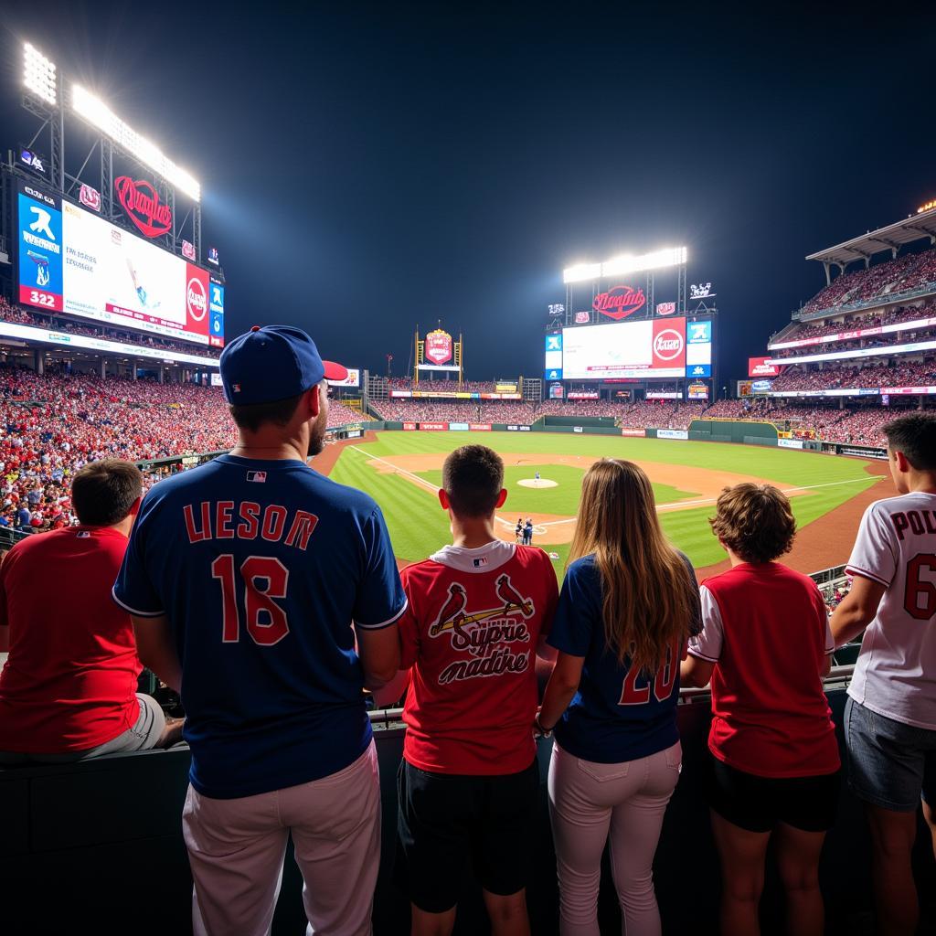 MLB Fans Celebrating