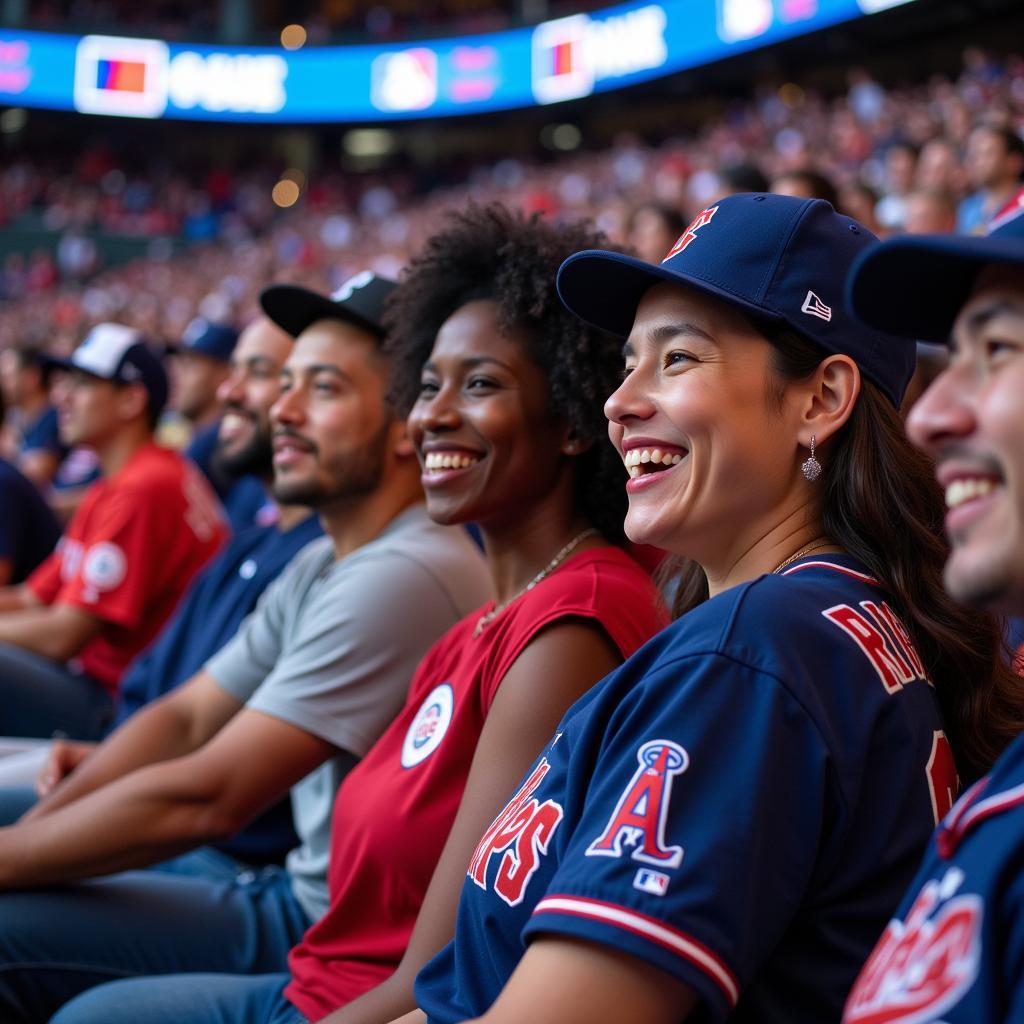 MLB Fans Celebrating