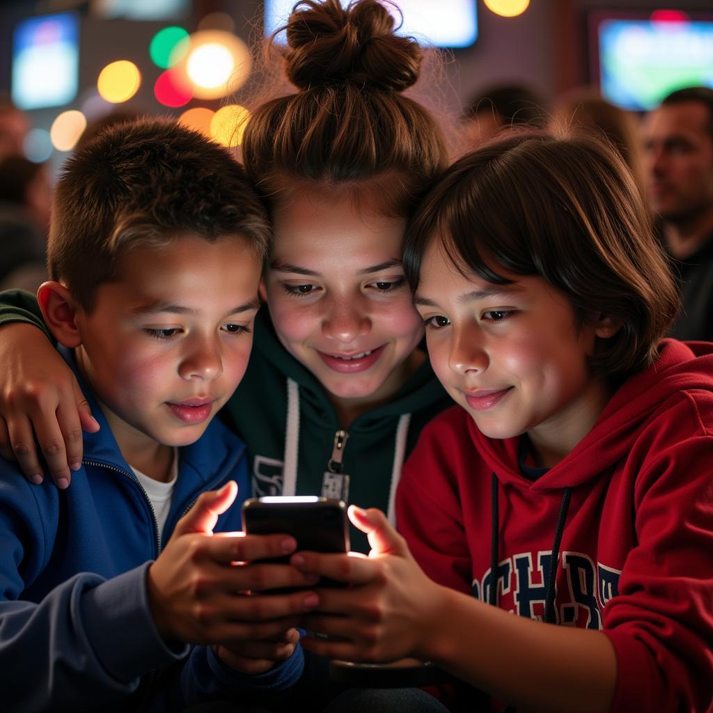 Fans Checking MLB Lineups