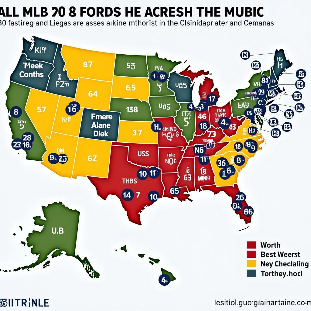 Map of MLB Franchises