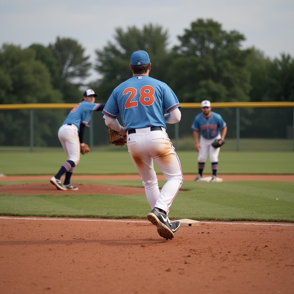 Close-up of an MLB Infield During a Game