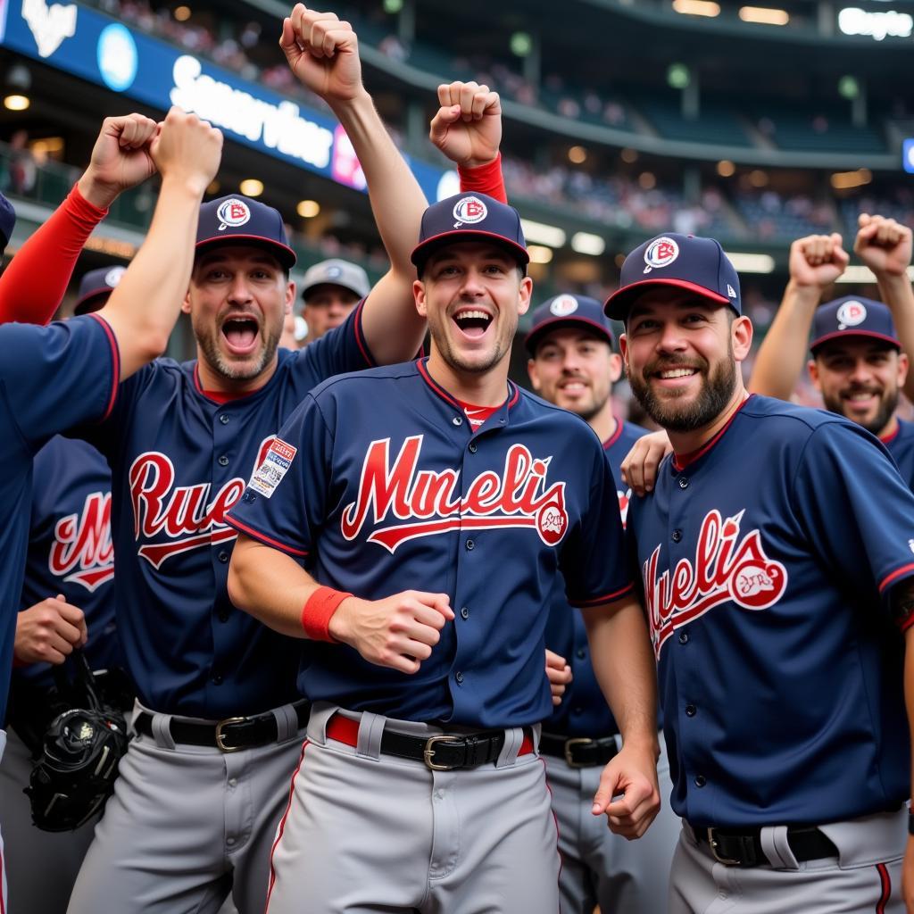 MLB Leading Teams Celebration