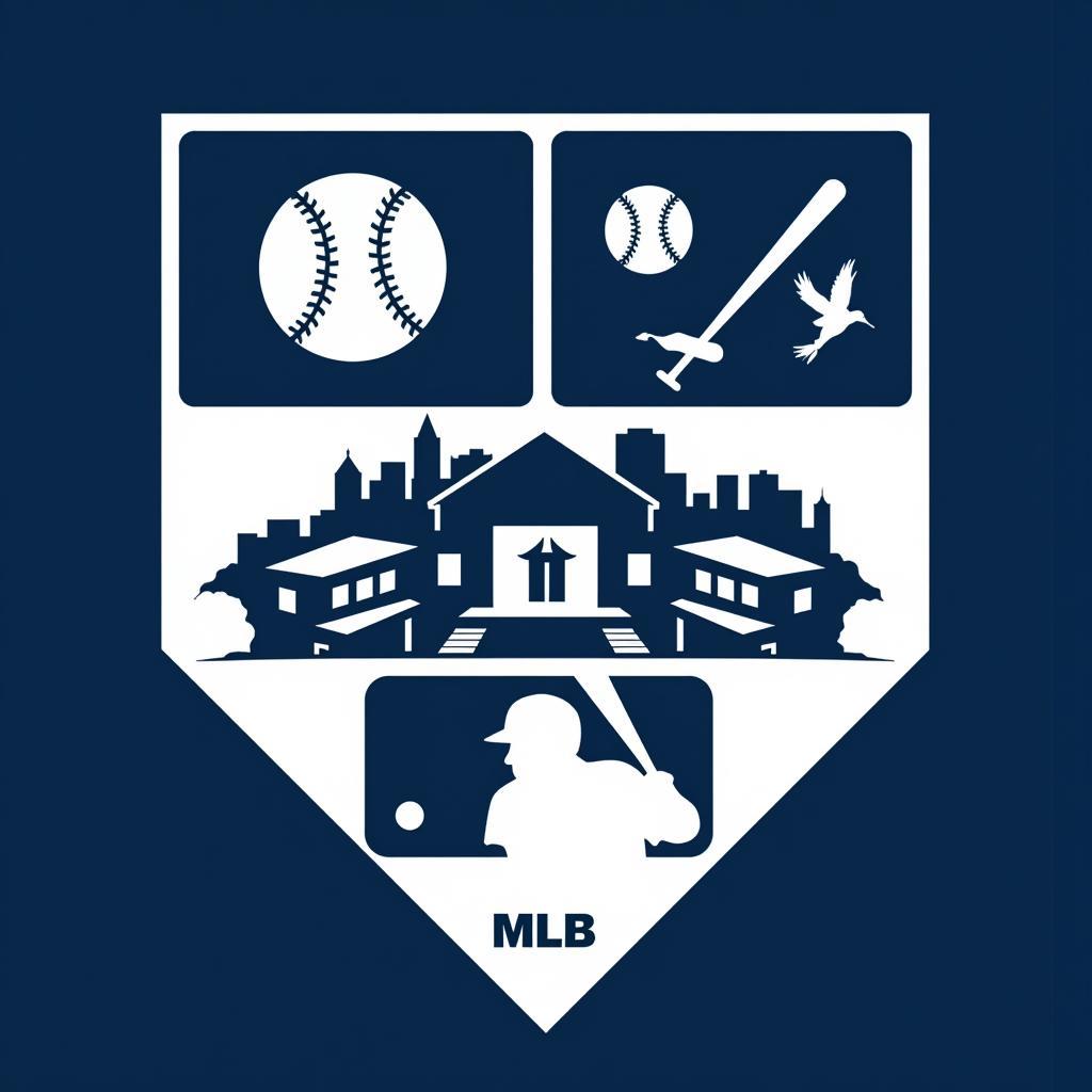 Symbolism of the MLB Logo White