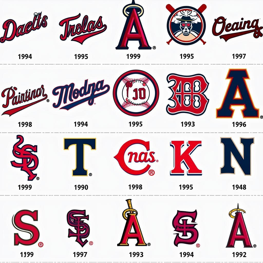 Evolution of MLB Logos