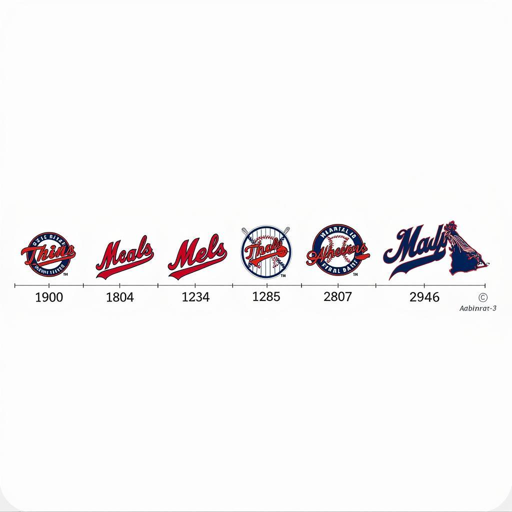 Evolution of MLB Logos