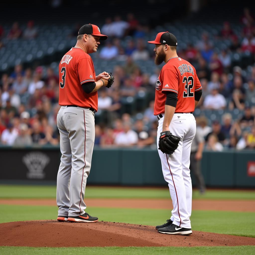 MLB Manager Makes a Mound Visit to the Closer