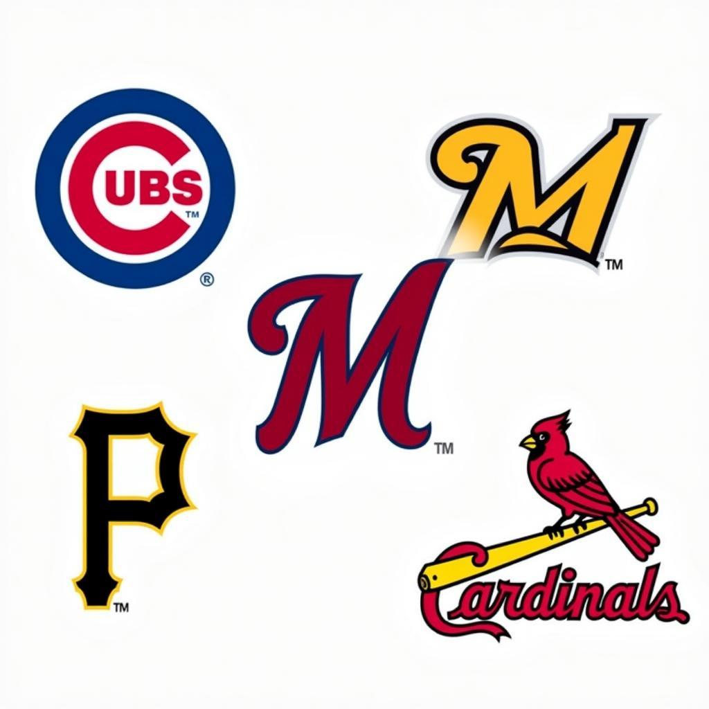 MLB National League Central Logos