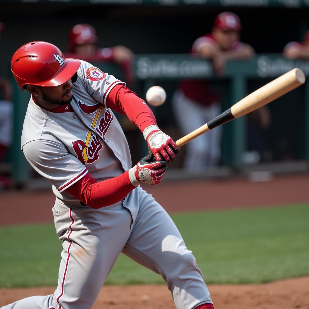 MLB Player Hitting a Home Run