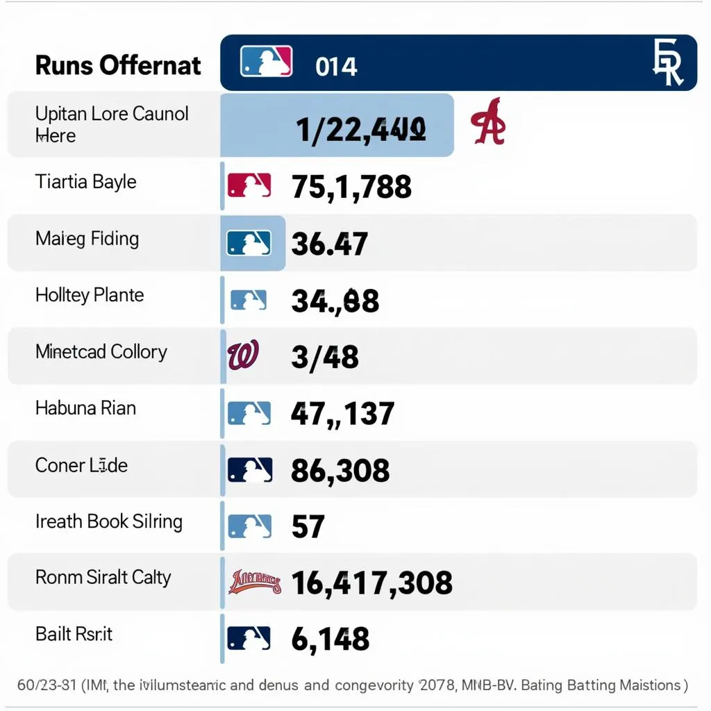 MLB Player Hitting Statistics