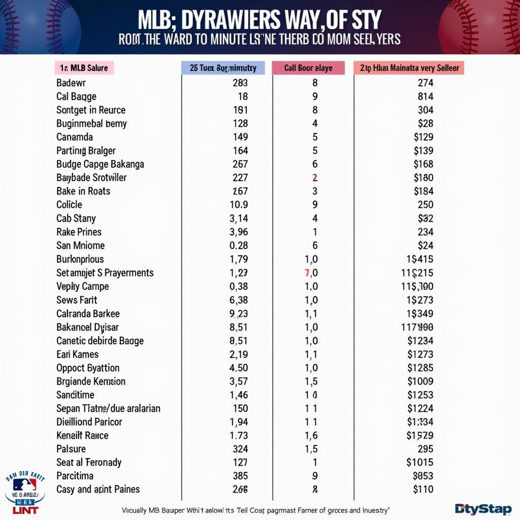 MLB Salary Per Minute Breakdown