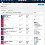 Example of an MLB Team Schedule