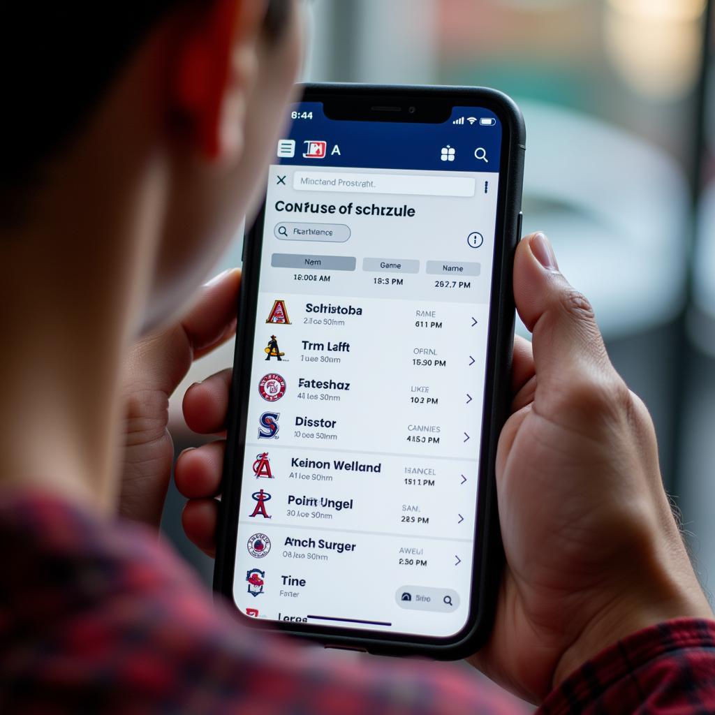 checking-mlb-schedule-on-mobile-phone