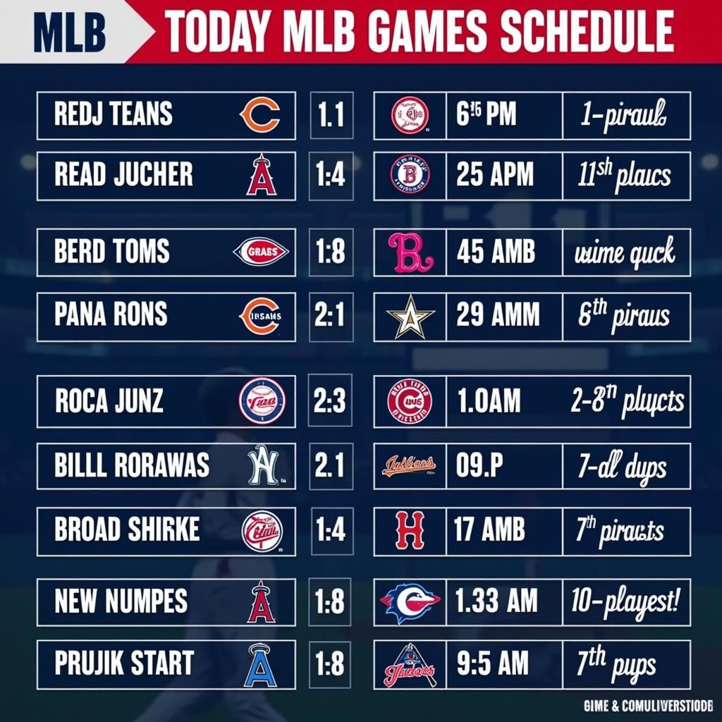 Today's MLB Schedule: A Comprehensive View