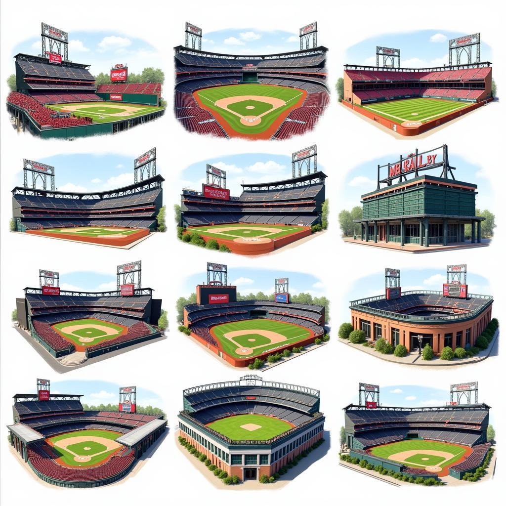 MLB Stadium Collage