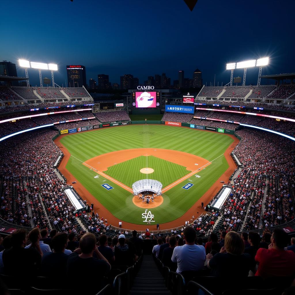 MLB Stadium Hosting a Concert