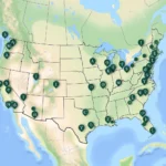 MLB Stadium Map of USA