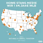 Map of MLB Stadiums Across the USA