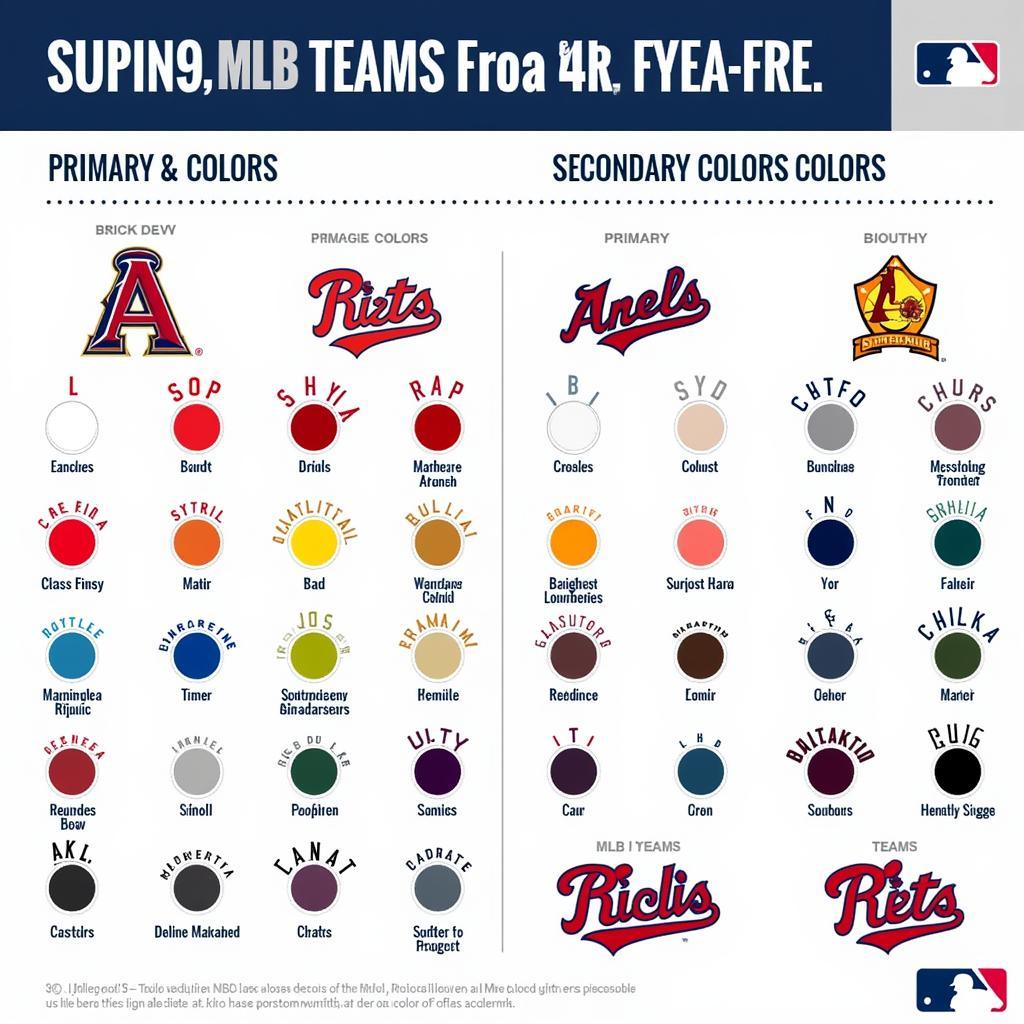 MLB Team Colors and Logos