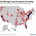 MLB Team Locations Map