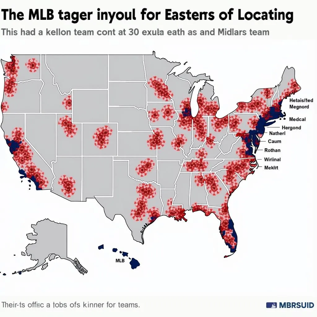 MLB Team Locations Map