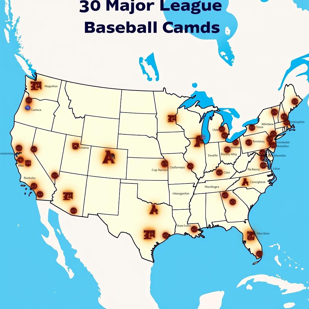 Map of MLB Teams