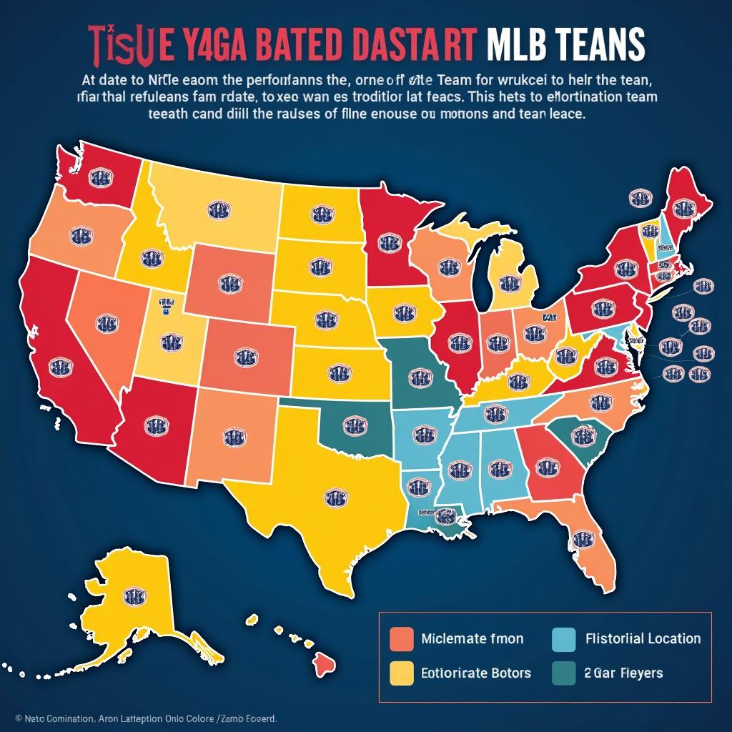 MLB Team Popularity by State Map