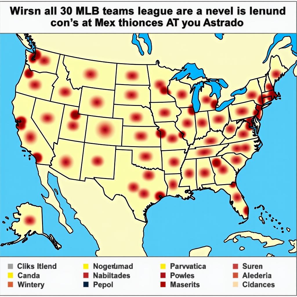 MLB Teams Geographic Distribution