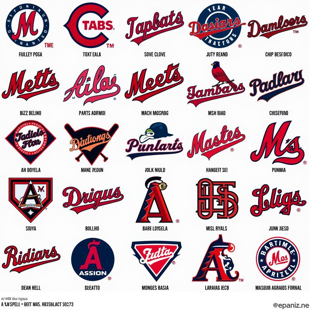 MLB Team Logos and Names