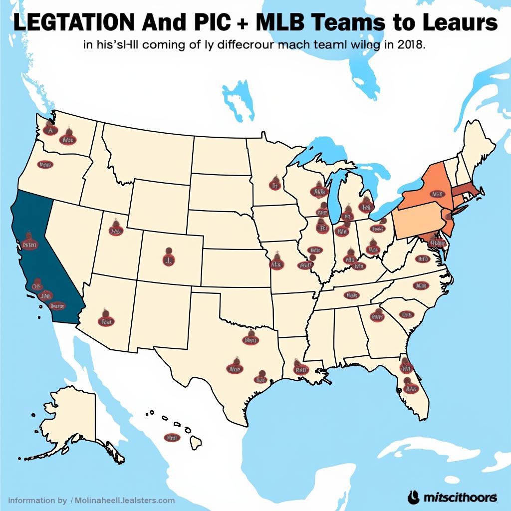 Map of MLB Teams