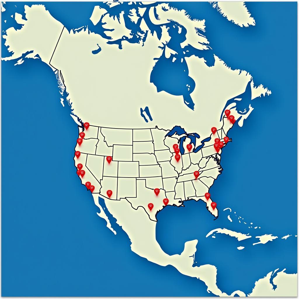 Map of MLB Teams