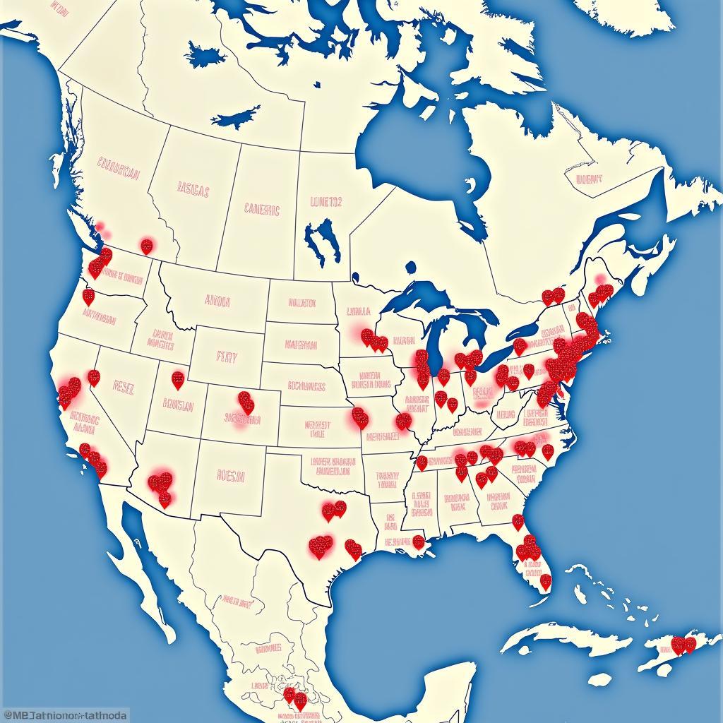 Map of MLB Teams