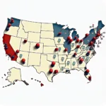 MLB Teams Map