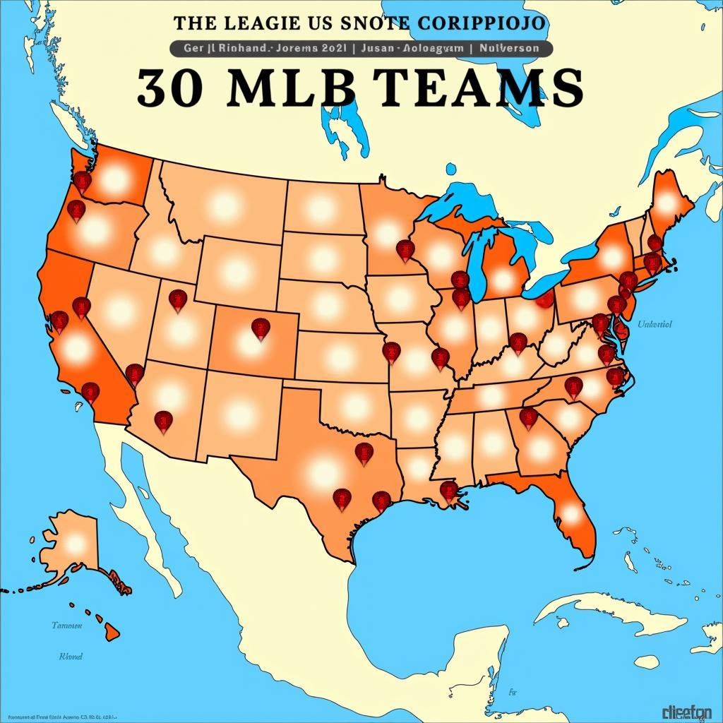 Map of MLB Teams