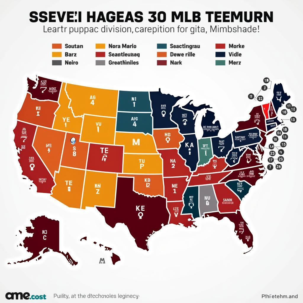 Map of MLB Teams