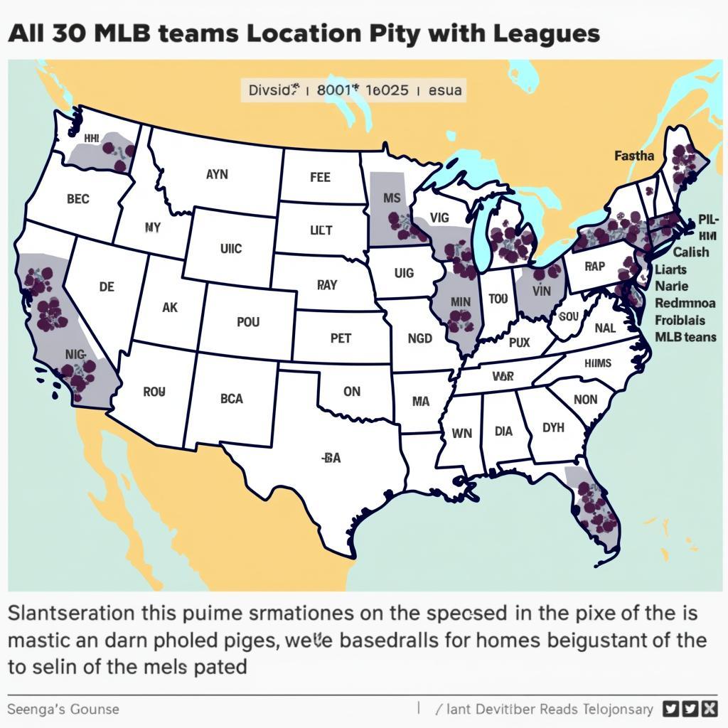 Map of MLB Teams