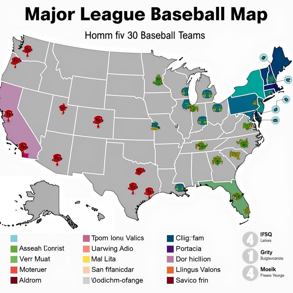 Map of MLB Teams