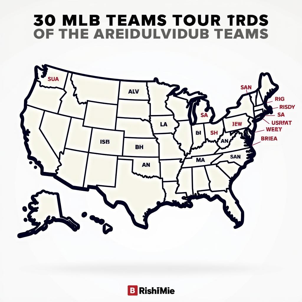 Map of MLB Teams